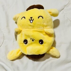 TeeTurtle The Officially Licensed Original Sanrio Reversible Plush Pompompurin
